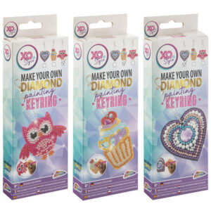 grafix csináld magad gyémántfestős kulcstartó, 3 féle