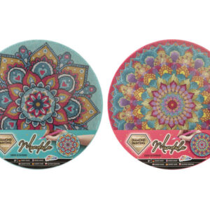 grafix gyémánt festmés mandala, vászon 30 cm kör 2 ass