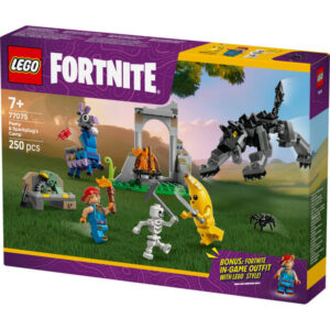 lego fortnite 77075 peely és sparkplug táborhelye