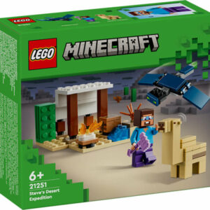 lego minecraft 21251 steve sivatagi expedíciója