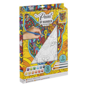 fess számok szerint, 30x40 cm, tigris, 12 festék