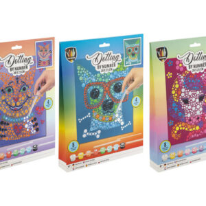 pöttyözz számok szerint, 20x25 cm, 8 festék, 4 szerszám, 3 féle