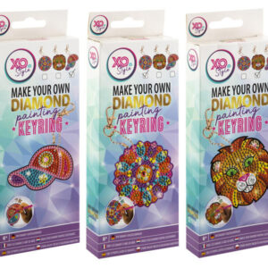csináld magad gyémántfestős kulcstartókészítő szett, 3 féle