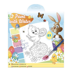 húsvéti fess vízzel 20x20 cm, 8 lap, ecsettel