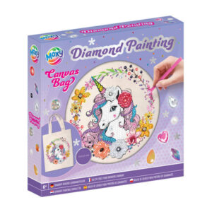 gyémántfestős vászontáska 25x31 cm