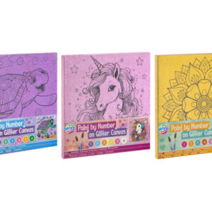 fess számok szerint csillogós vásznon, 25x25 cm