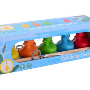 kacsás pecajáték, 5 kacsával és két bottal