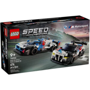 lego speed champion 76922 bmw m4 gt3 & bmw m hybrid v8 versenyautók
