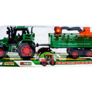 lendkerekes traktor munkagépszállító utánfutóval 30 cm