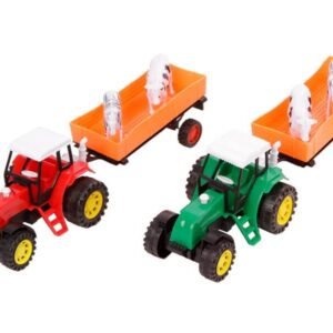 lendkerekes traktor állatszállító utánfutóval 30 cm