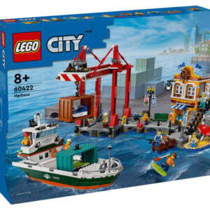 lego city 60422 tengerparti kikötő teherszállító hajóval