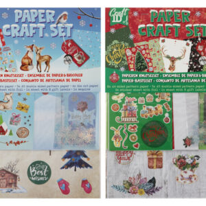 karácsonyi papírhajtógató szett, a4,