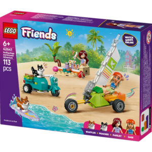 lego friends 42641 szörföző kutyák és robogós kalandok