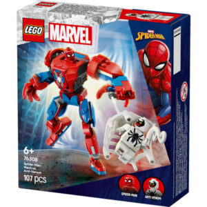 lego super heroes marvel 76308 pókember robot vs. anti venom