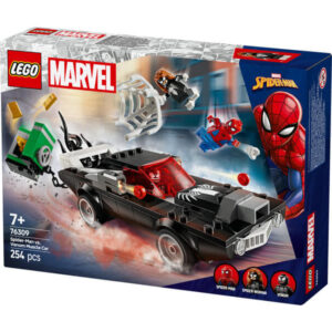 lego super heroes marvel 76309 pókember vs. venom sportautója