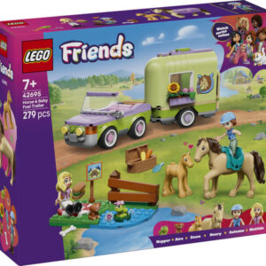 lego friends 42695 ló és csikószállító utánfutó