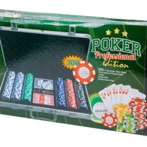 alu bőröndös póker készlet 300 darab zsetonnal