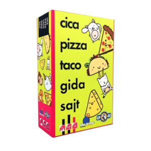 cica, pizza, taco, gida, sajt társasajáték
