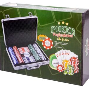póker 200 darabos készlet alumínium bőröndben