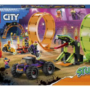 lego city stuntz 60339 kaszkadőr aréna dupla hurokkal