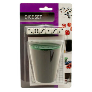 pohár 6 darab dobókockával
