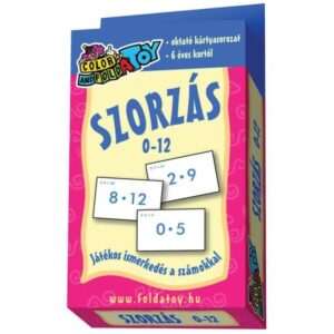 szorzás oktatókártya