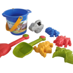 homokozókészlet 7 db, dínós