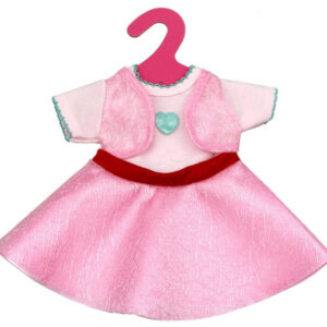 babaruha játékbabához rózsaszín, 41 cm