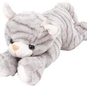cica plüssfigura szürke, 25 cm
