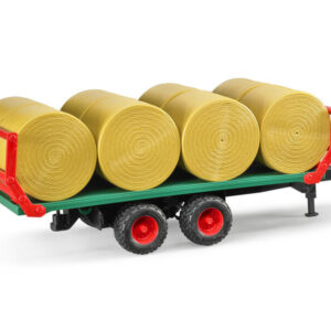 bálaszállító pótkocsi 8 körbálával