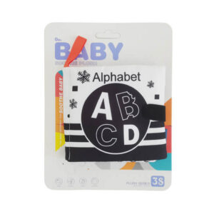 textil mesekönyv fekete fehérben