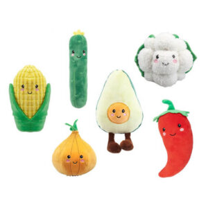 plüss zöldségek, 16 cm, 6 féle