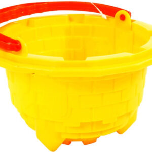 bástyás homokozóvödör sárga
