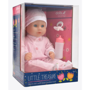 baba, little treasure, 38 cm, babzsák testű