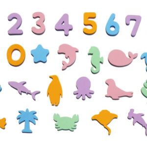 számok és tengeri állatok fürdőjáték (26 db)