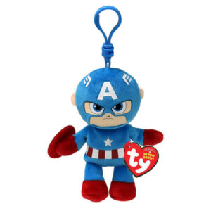 beanie babies clip plüss captain america, 8, 5 cm