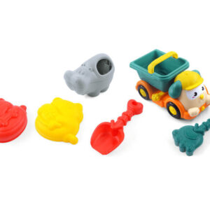 homokozó dömper, 5 kiegészítővel