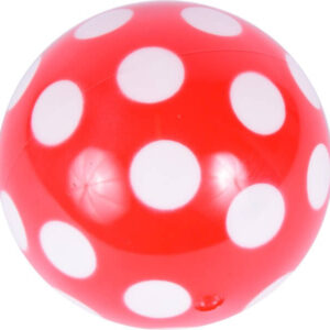 pöttyös lakkfényű gumilabda 11 cm, többféle