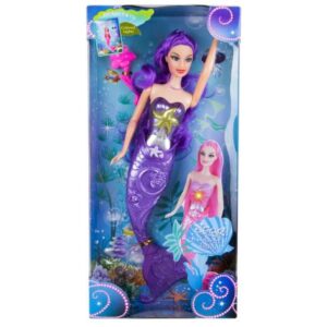 világító sellő baba 30 cm, többféle