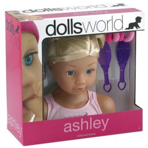 ashley fésülhető babafej kiegészítőkkel