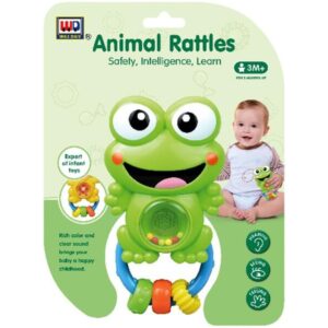 műanyag békás csörgő