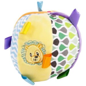 puha oroszlán csörgőlabda bébijáték