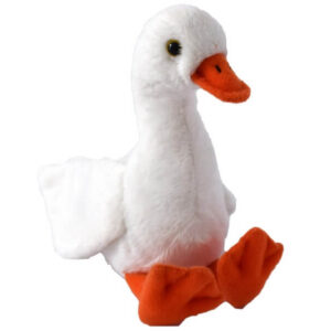 liba plüssfigura fehér, 15 cm