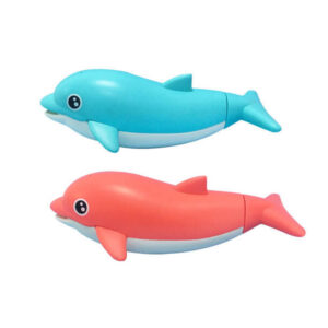 fürdőjáték, vizet spriccelő delfin