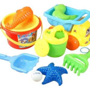 homokozó készlet dömperrel