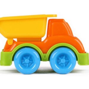 műanyag dömper narancssárga, 11 cm