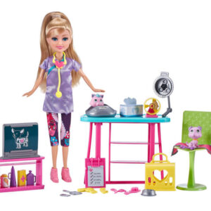 sparlke girlz Állatorvosi rendelő 30 cm babával