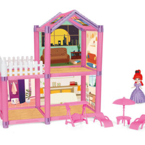 babaház bútorral és babával