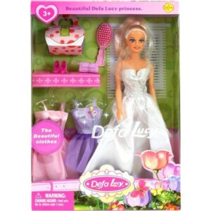 defa lucy hercegnő baba három ruhával 30 cm, többféle