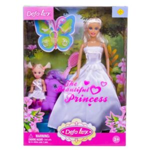 defa lucy hercegnő baba kislánnyal és pónival többféle